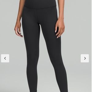 Lululemon Wunder Train High Rise Legging 25" black, size 8, barely worn